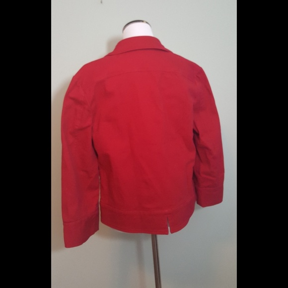 Talbots red jacket/blazer - Picture 2 of 3